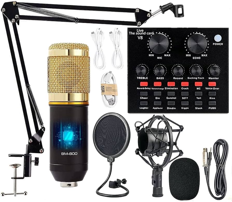 Amazon.com: KOKITEA Podcast Equipment Bundle, BM-800 Mic Kit with