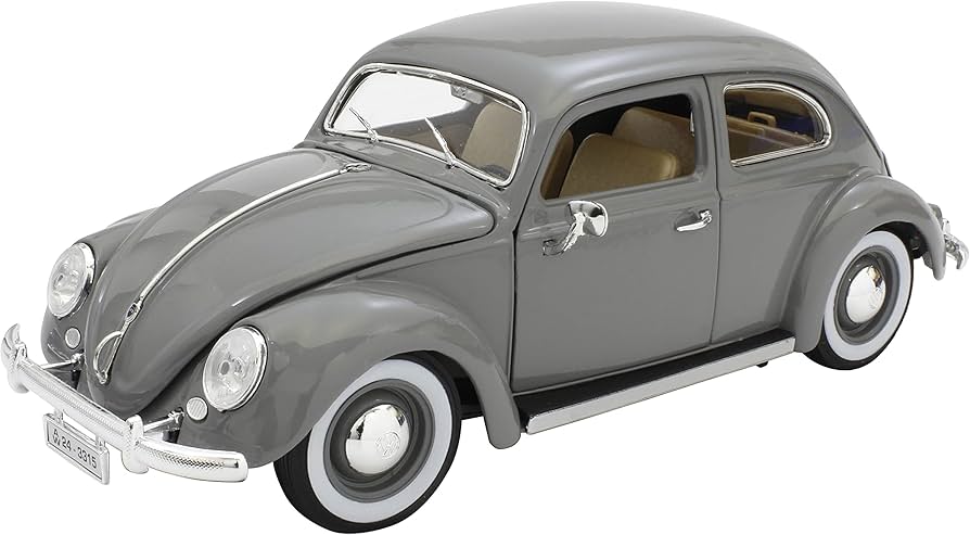 Amazon | Bburago 1/18 VW ビートル 1955 グレイ 完成品 | ミニカー