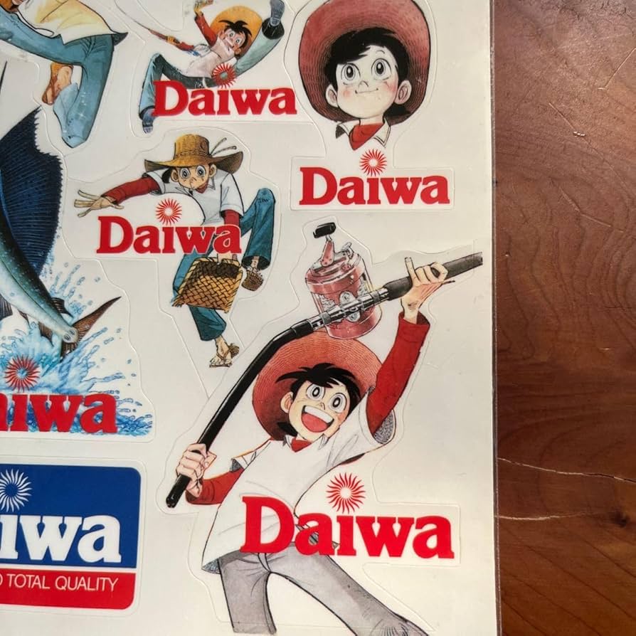 Amazon.co.jp: ダイワ 釣りキチ三平のステッカー : スポーツ＆アウトドア