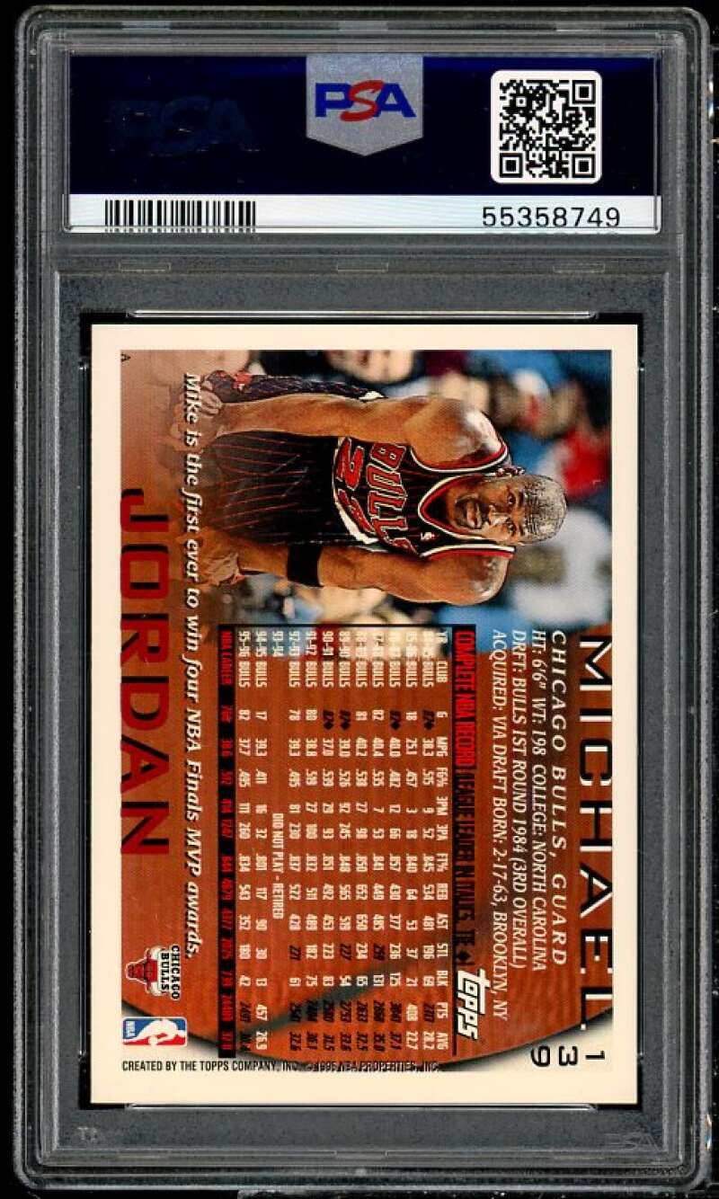 Amazon.com: 1996-97 Topps #139 Michael Jordan PSA 8 Graded