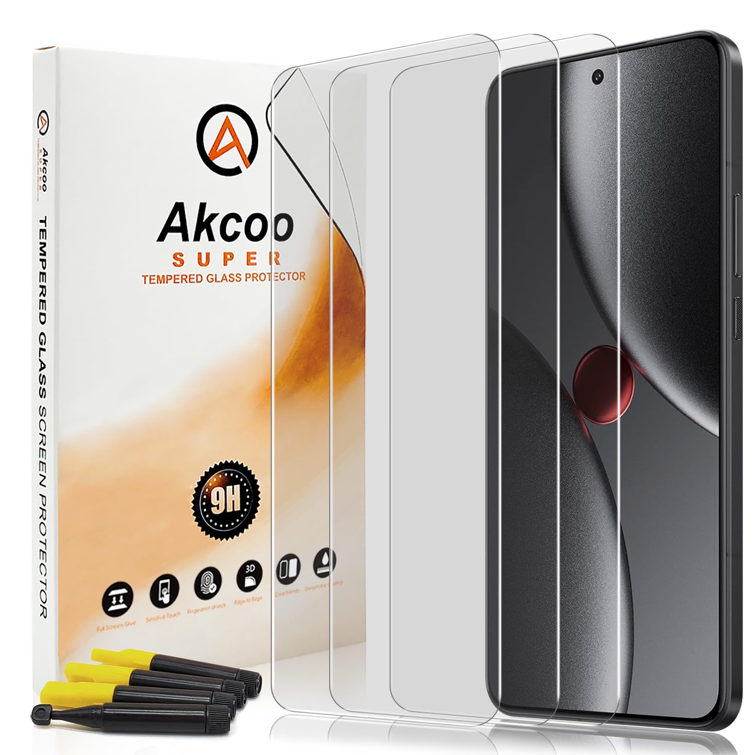 Amazon | Akcoo【3枚入】Xiaomi 15 Ultra ガラスフィルム (液体分散