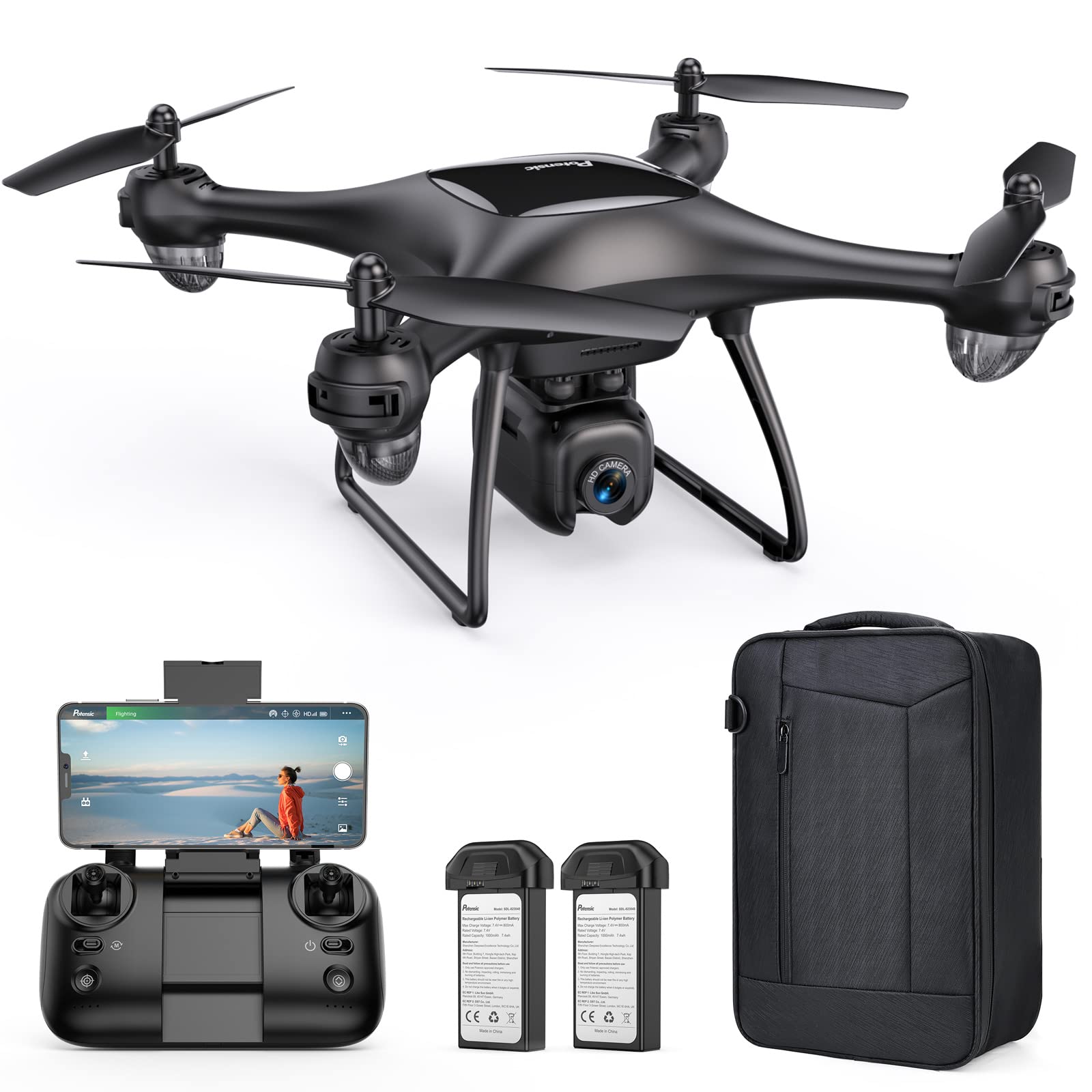 Amazon.co.jp: ドローン カメラ付き 4K GPS搭載 Potensic Dreamer Mini