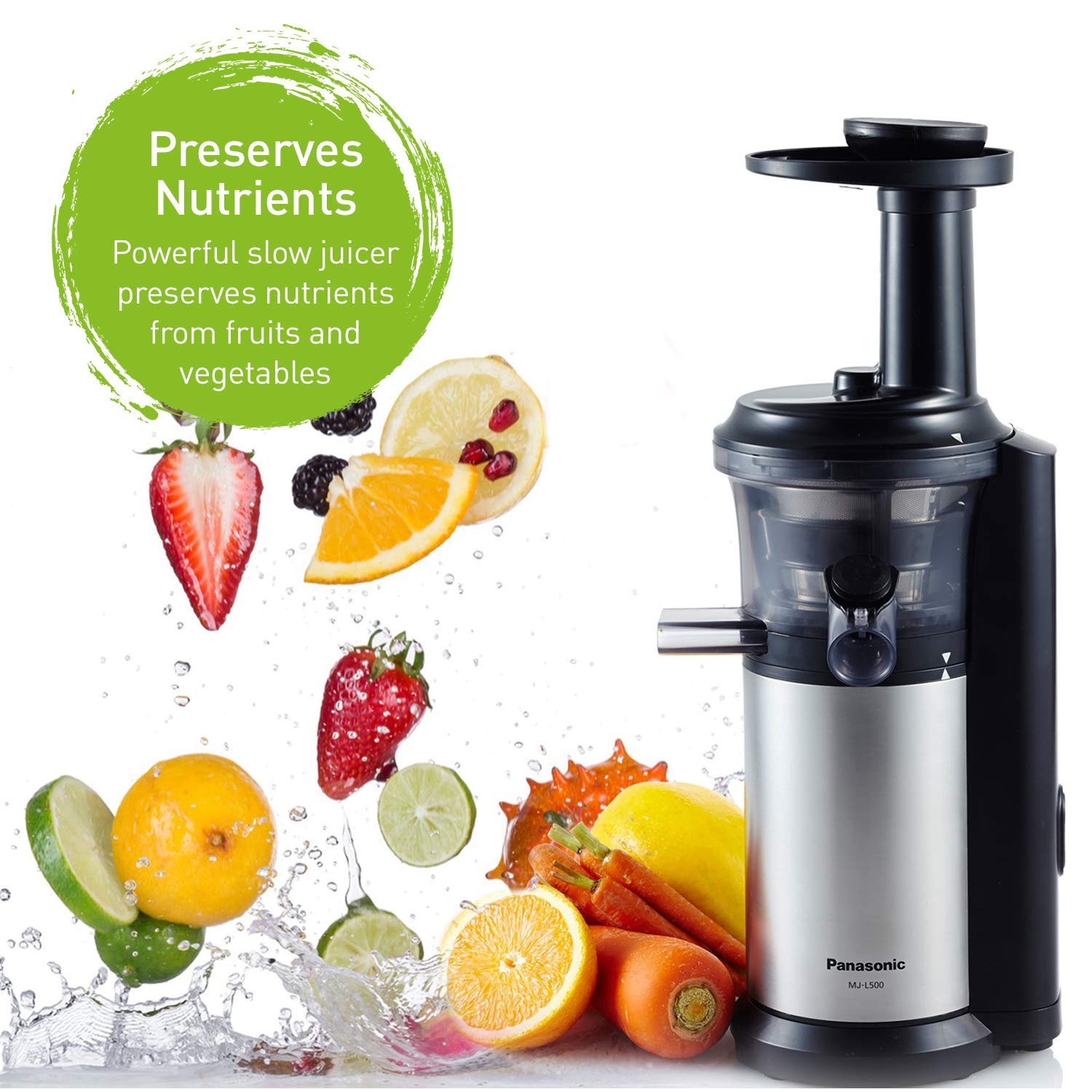 Amazon.co.jp: Panasonic MJ-L500 Slow Juicer with Frozen Treat