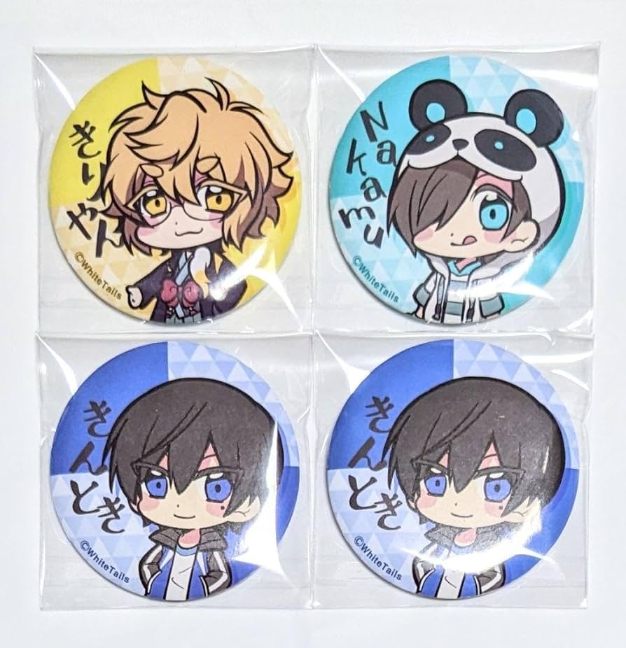 Amazon.co.jp: ワイテルズ nakamu きりやん きんとき 缶バッジ キャラ