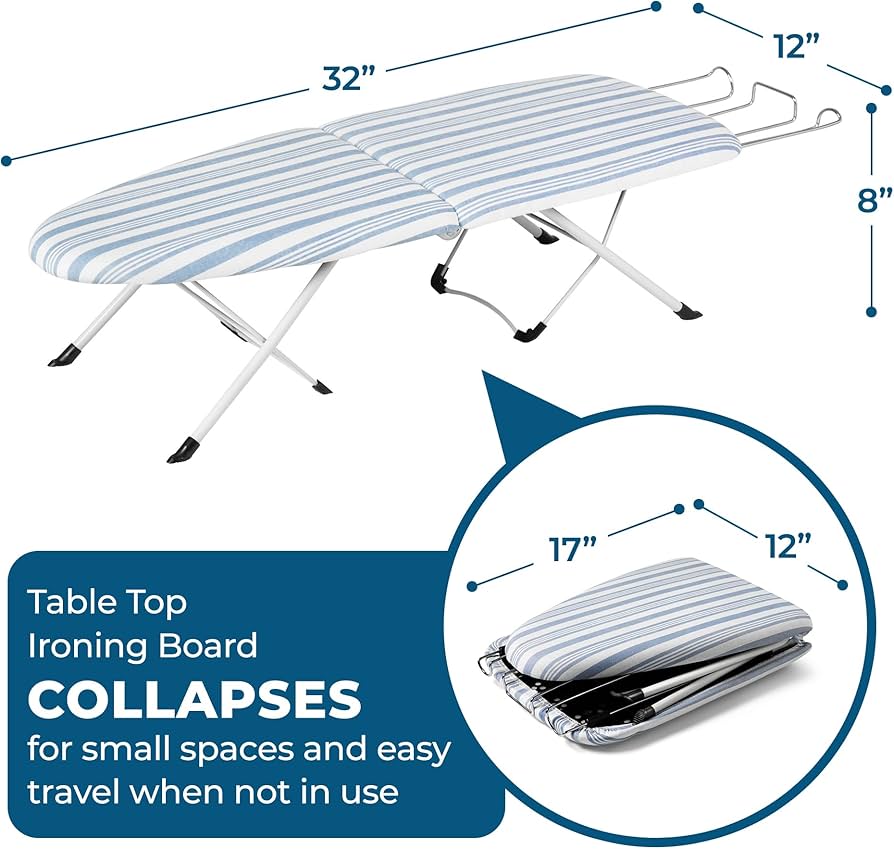 Amazon.com: Honey-Can-Do Folding Tabletop Ironing Board with Iron