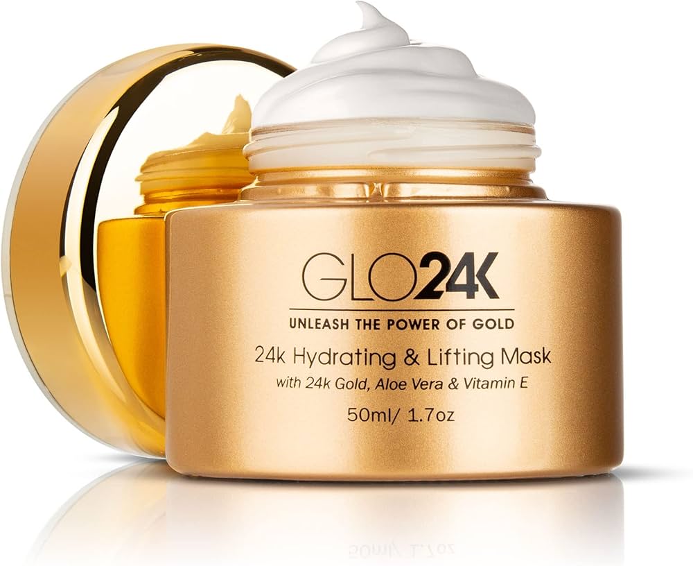 Amazon.com: GLO24K Hydrating and Lifting Mask with 24k Gold, Aloe
