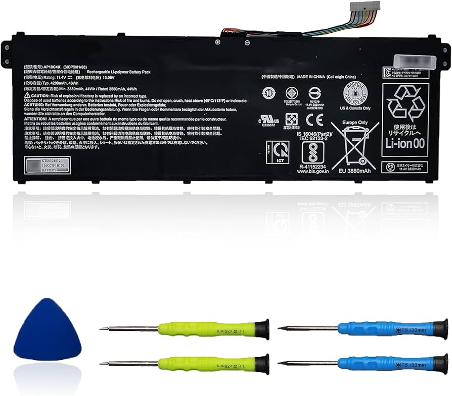 Amazon.com: OUWEE AP18C4K Laptop Battery Compatible with ACER