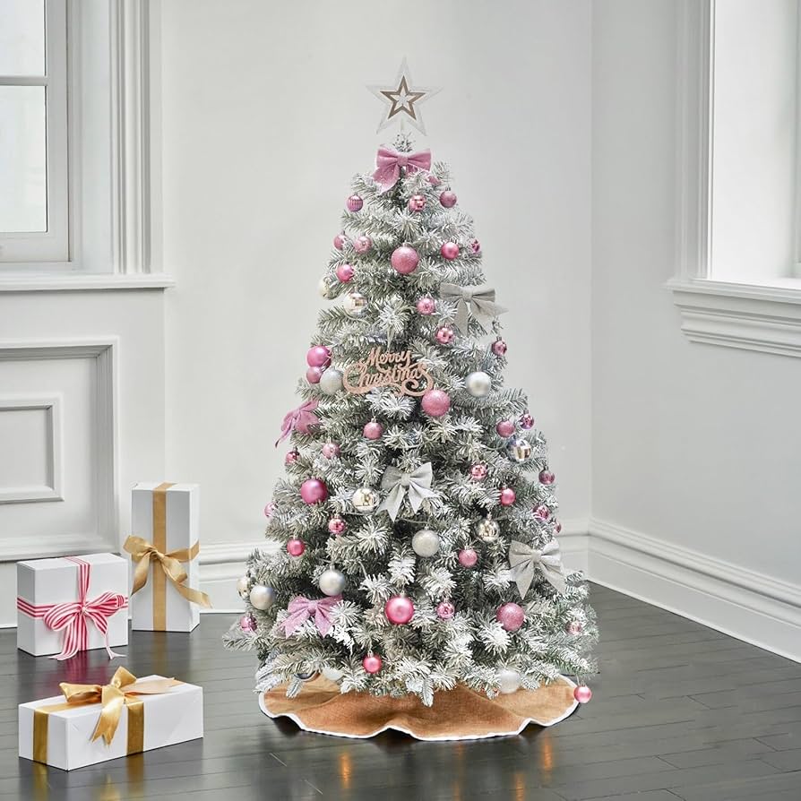 Amazon.co.jp: MICO 2025 クリスマスツリー 高さ150cm 雪化粧 350本の