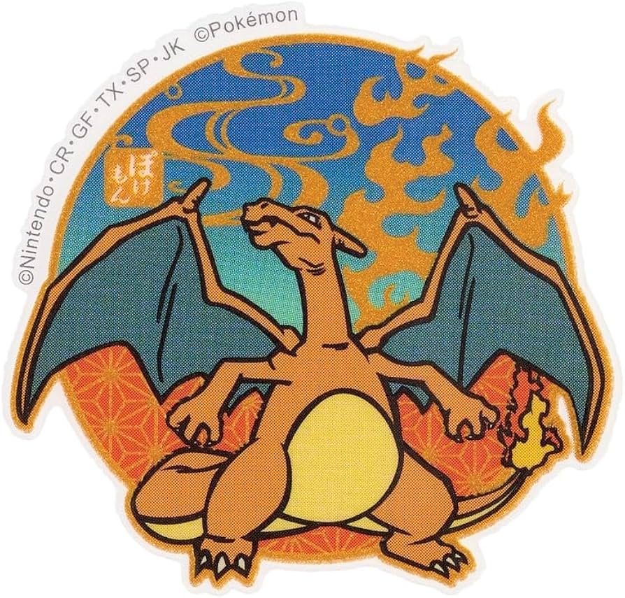 Amazon.co.jp: ポケットモンスターモバイルステッカー リザードン