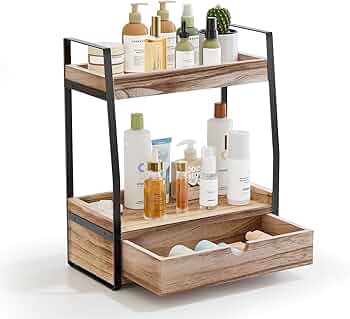 Amazon.com: Boulphia 2-Tier Bathroom Organizer Countertop