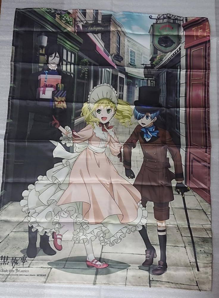 Amazon.co.jp: 黒執事 限定特典布ポスター セバスチャン シエル