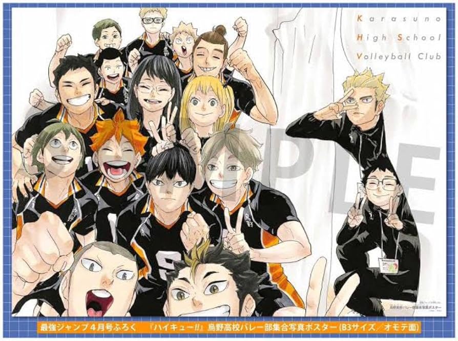 Amazon.co.jp: ハイキュー ポスター 烏野高校バレーボール部集合写真