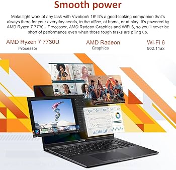 Amazon.com: ASUS Vivobook 16 FHD+ Ryzen 7 Laptop, 16