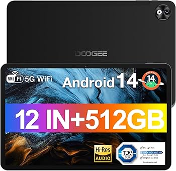 Amazon.com : DOOGEE T40PRO 12 inch Tablet, Android 14 Tablets with