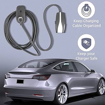 Amazon.co.jp: テスラ電気自動車 充電ケーブル 収納 充電器 ホルダー