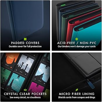 Amazon.com: Vault X 12 XL Pocket Trading Card Zip Binder - 624