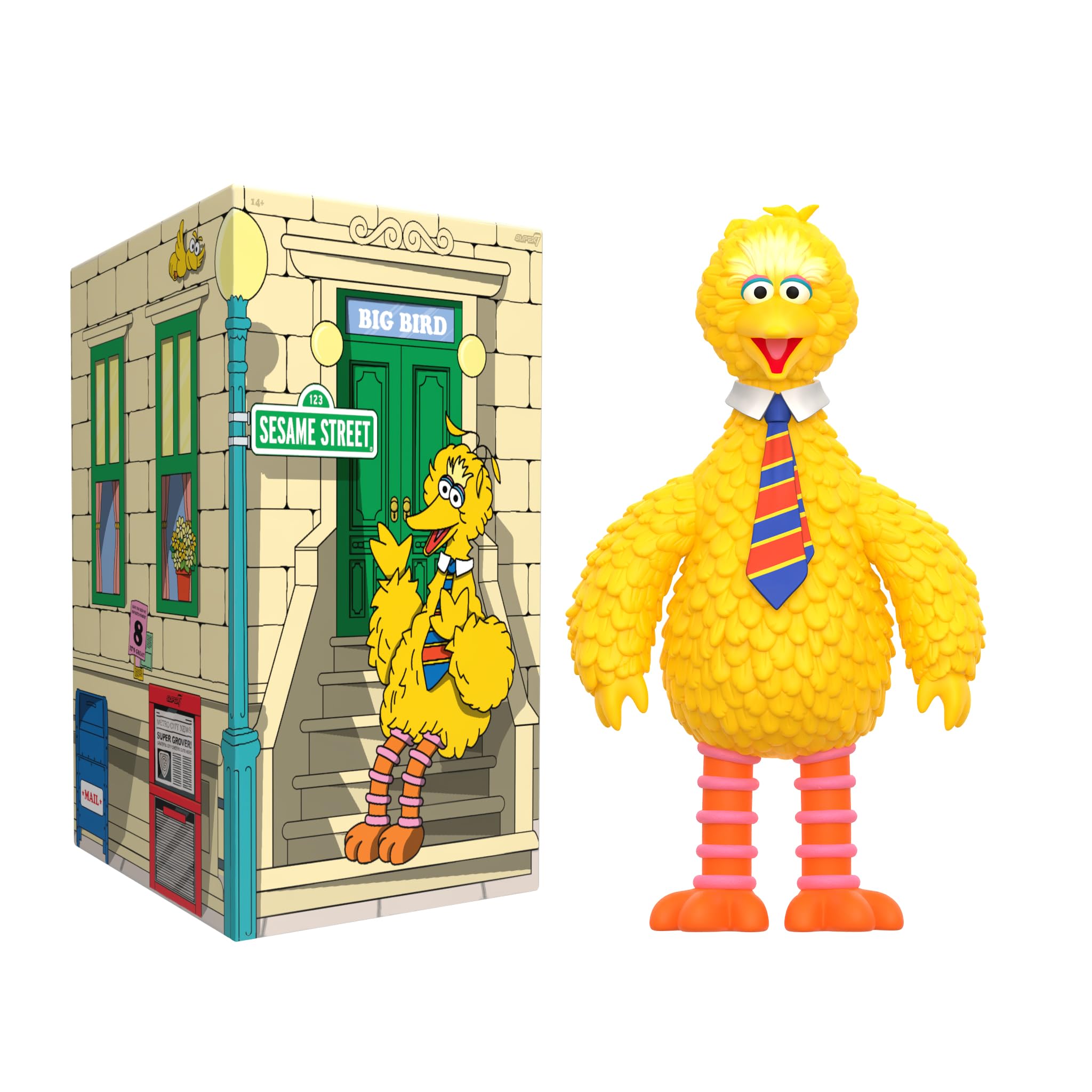 Amazon.com: Super7 Sesame Street Supersize Vinyl - Big Bird Action