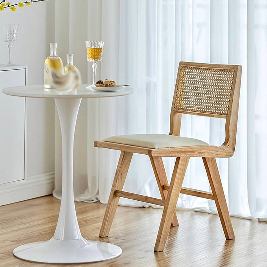 ヴィンテージ ルーマニア製 木製ラタン折り畳みチェア Amazon