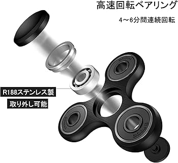 Amazon | ハンドスピナー ストレス解消 グッズ メタル製 高級 ハンド