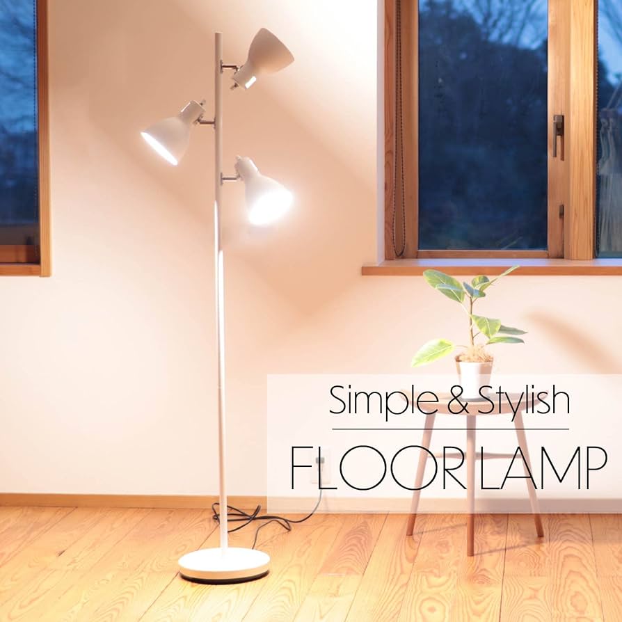 Amazon | フロアスタンド ホワイト_TF-YN30BW-W 06-1487 | オーム（OHM