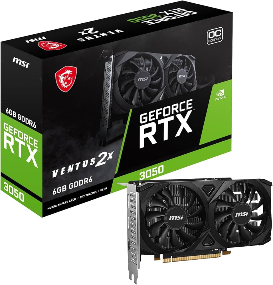 Amazon | MSI GeForce RTX 3050 VENTUS 2X E 6G OC グラフィック