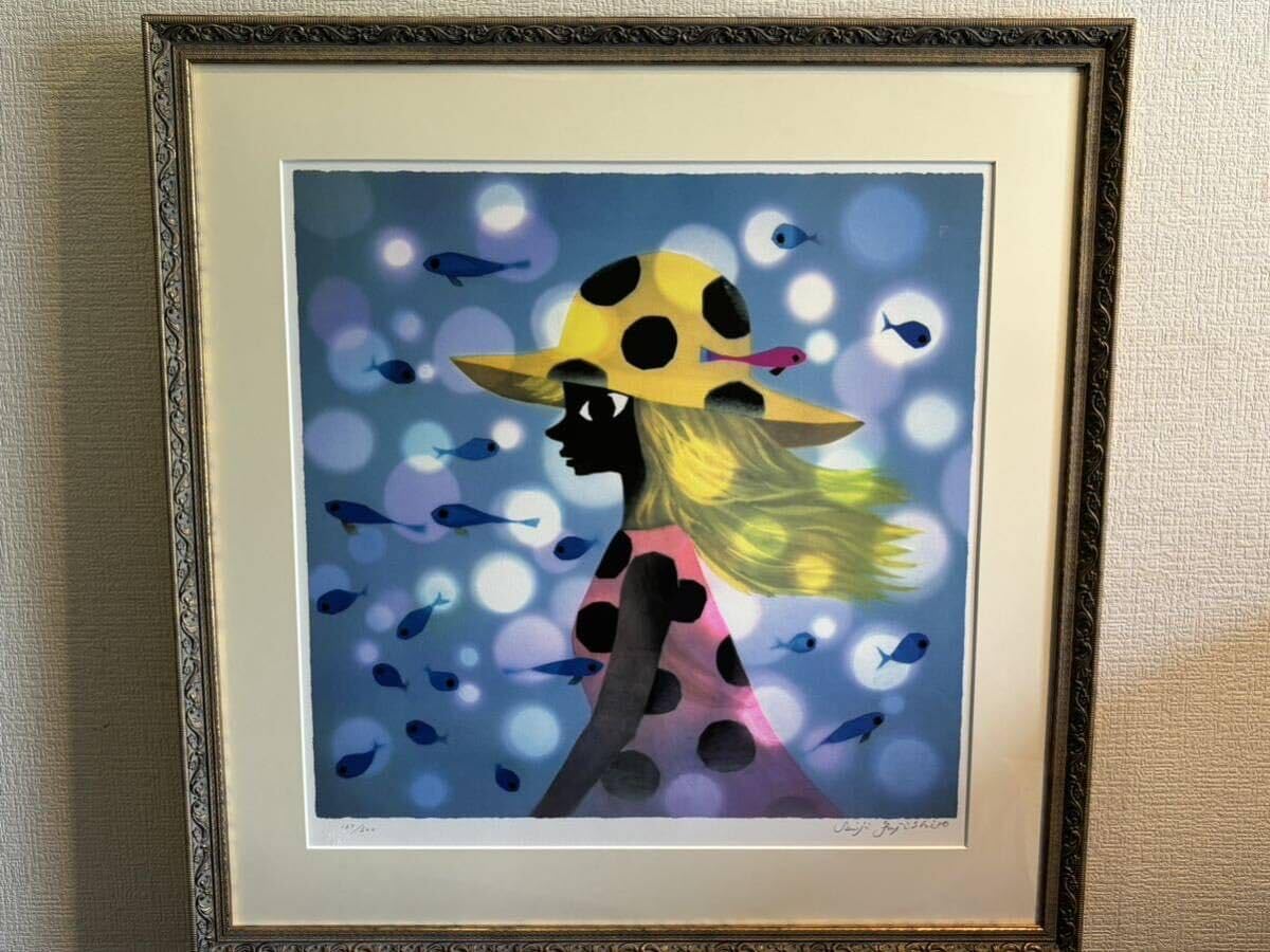 Amazon.co.jp: 藤城清治「夏魚しました」真作保証保証書付き巌谷小波