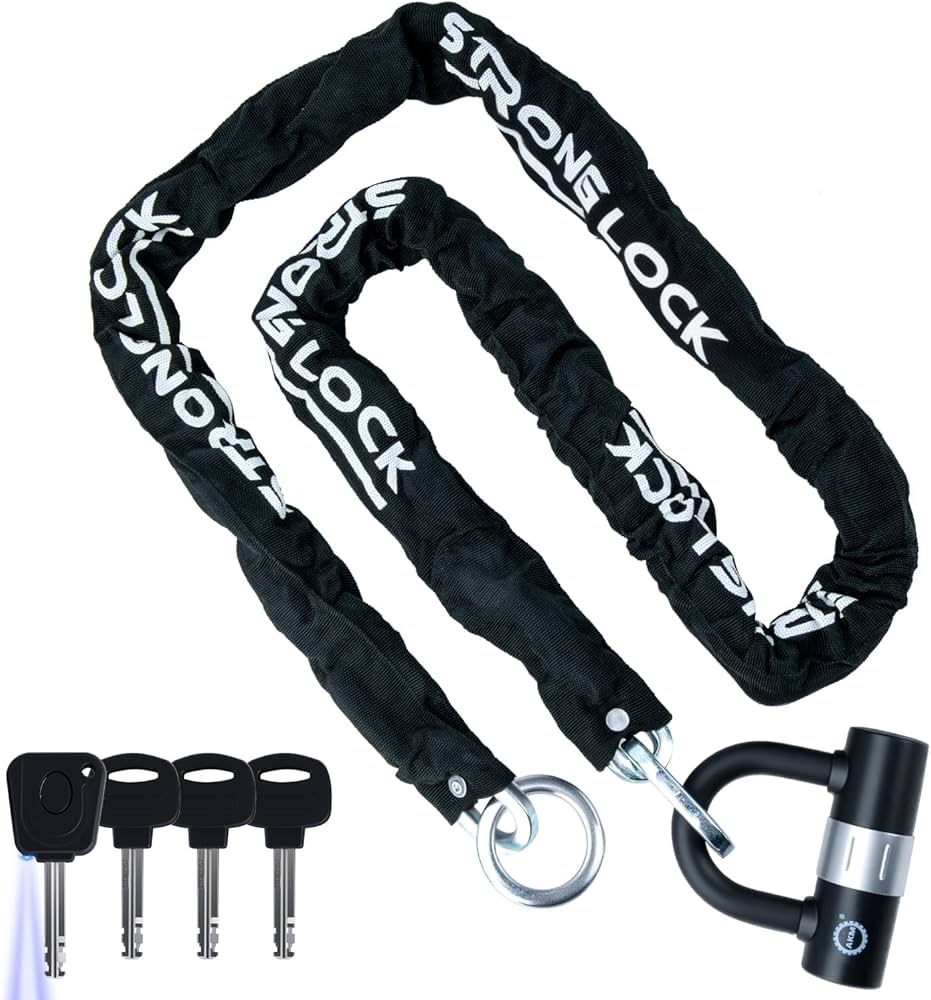 Amazon.co.jp: AKM バイクロック【高い耐切断性】極太チェーンロック φ