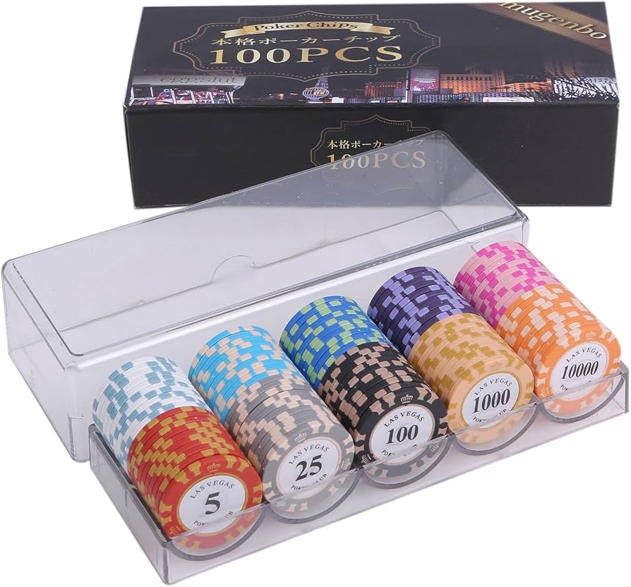Amazon | カジノチップ 【本格的なポーカー体験を貴方に】 10種類1.5