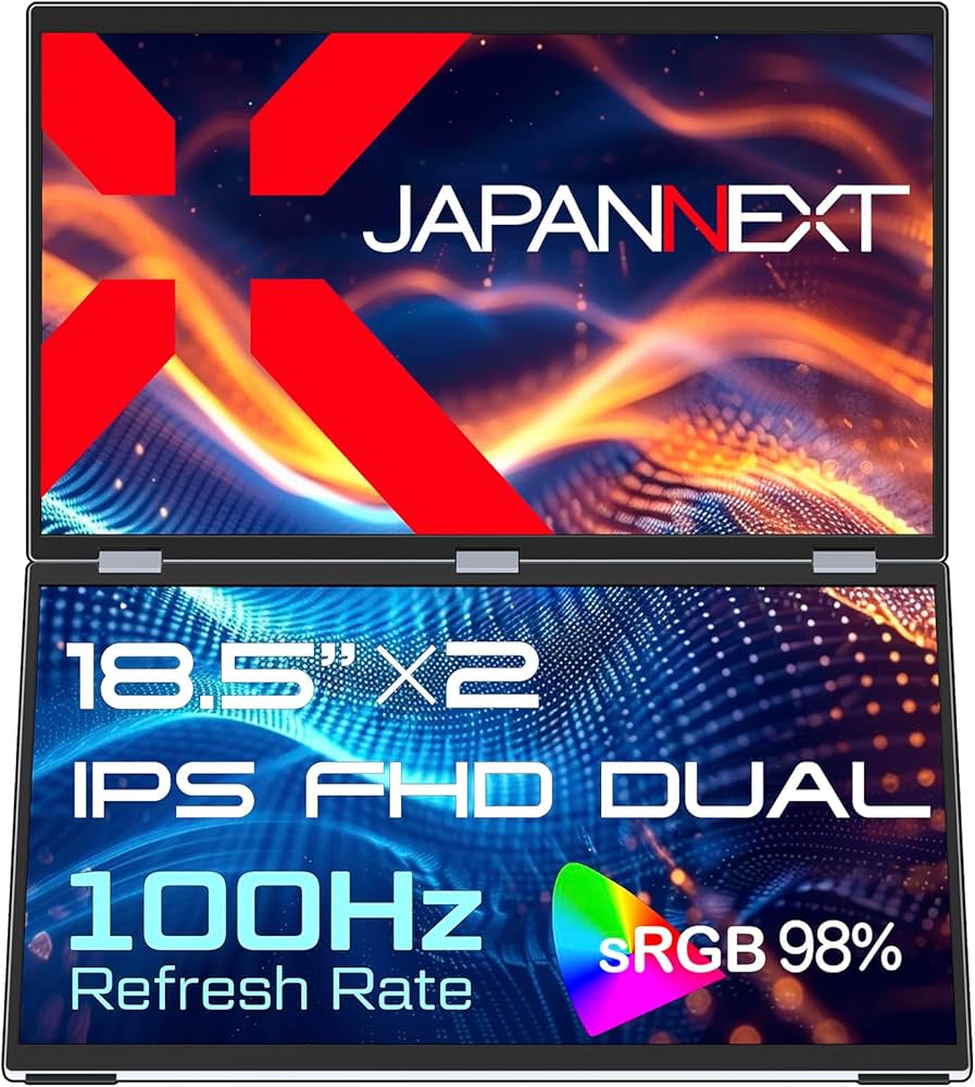 Amazon.co.jp: JAPANNEXT 18.5インチ IPSパネルx2搭載 フルHD