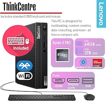 Amazon.com: Lenovo ThinkCentre M75q Business Mini Desktop Computer