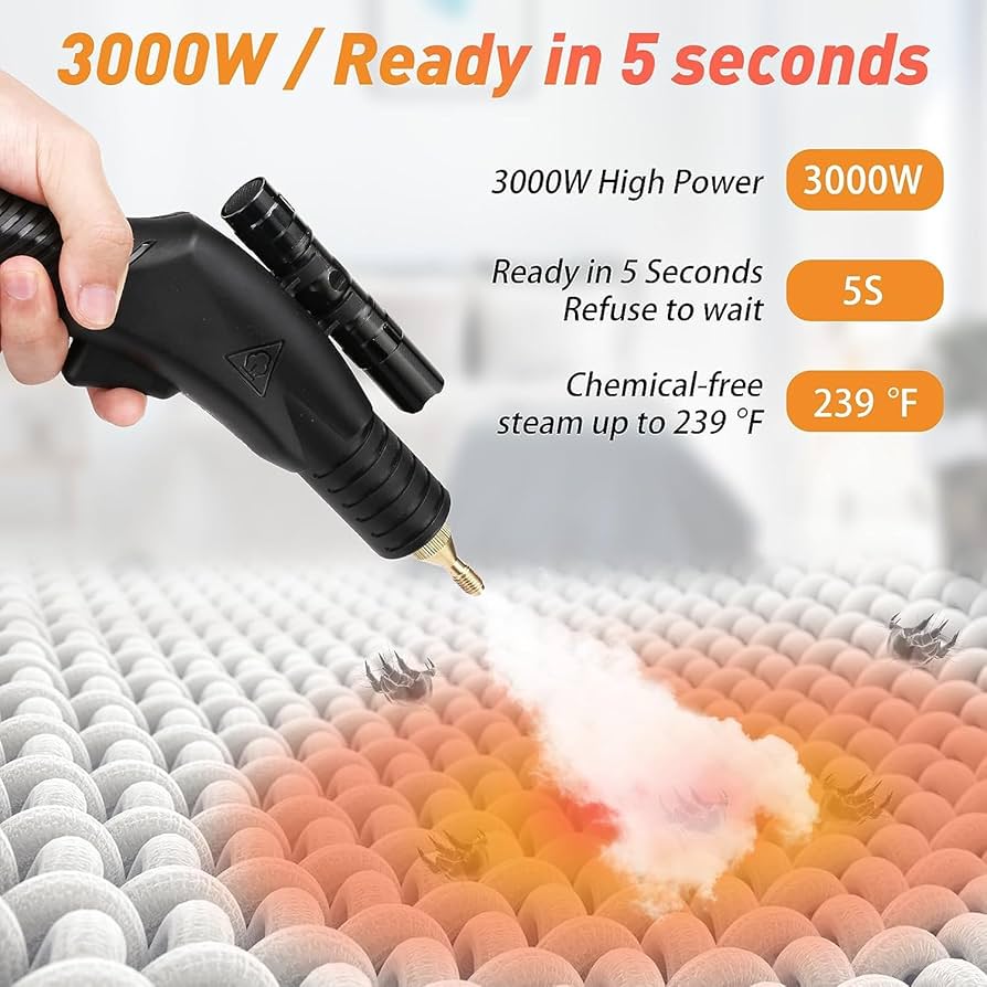 Amazon | 高圧スチームクリーナー、グラウトタイルの洗浄用1700W/3000W