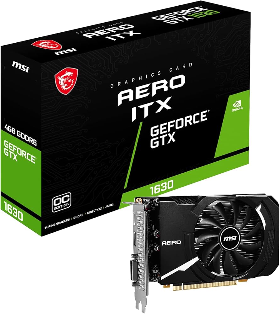 Amazon | MSI GeForce GTX 1630 AERO ITX 4G OC グラフィックスボード