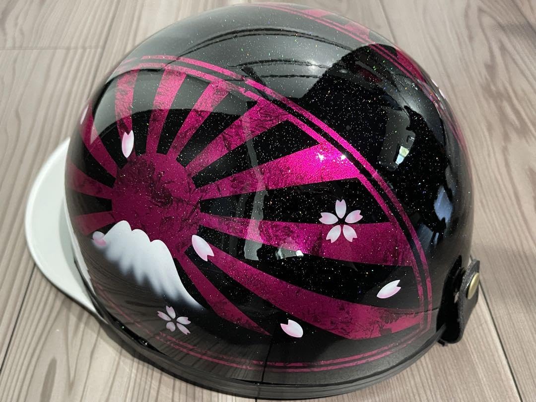 日章 コルク半 半ヘルメット 旧車