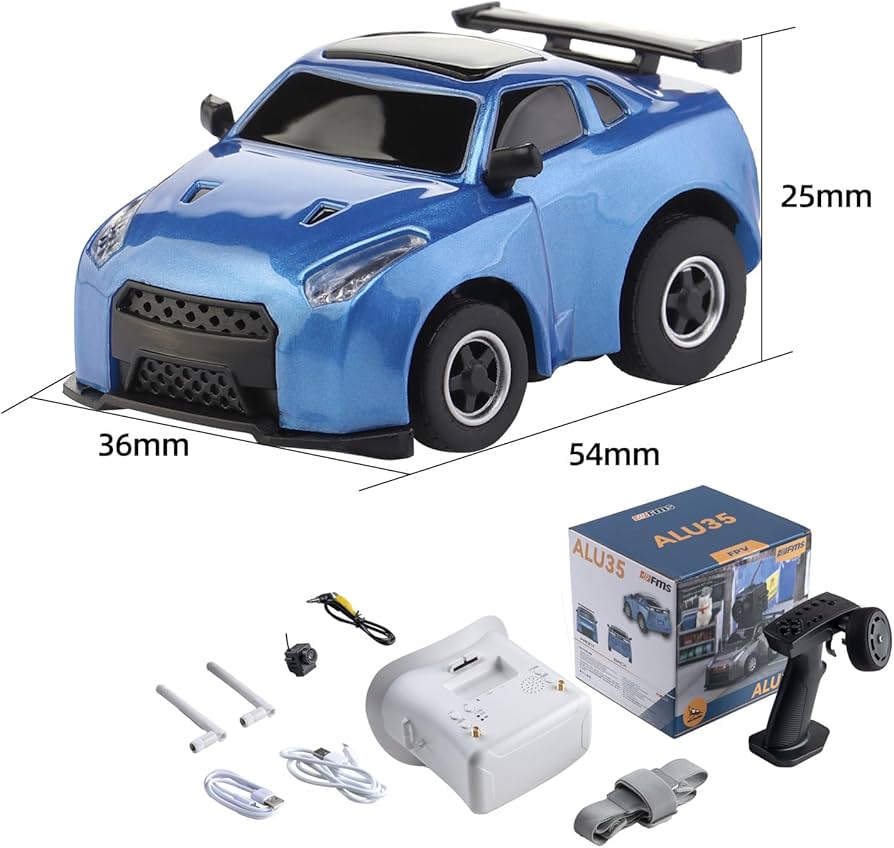 Amazon | FMS 1/64 ラジコンカーAlu35 カメラ付きFPV対応 RTR 電動