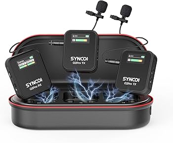 Amazon.com: SYNCO Wireless Lavalier Mic System, G2(A2) PRO Dual