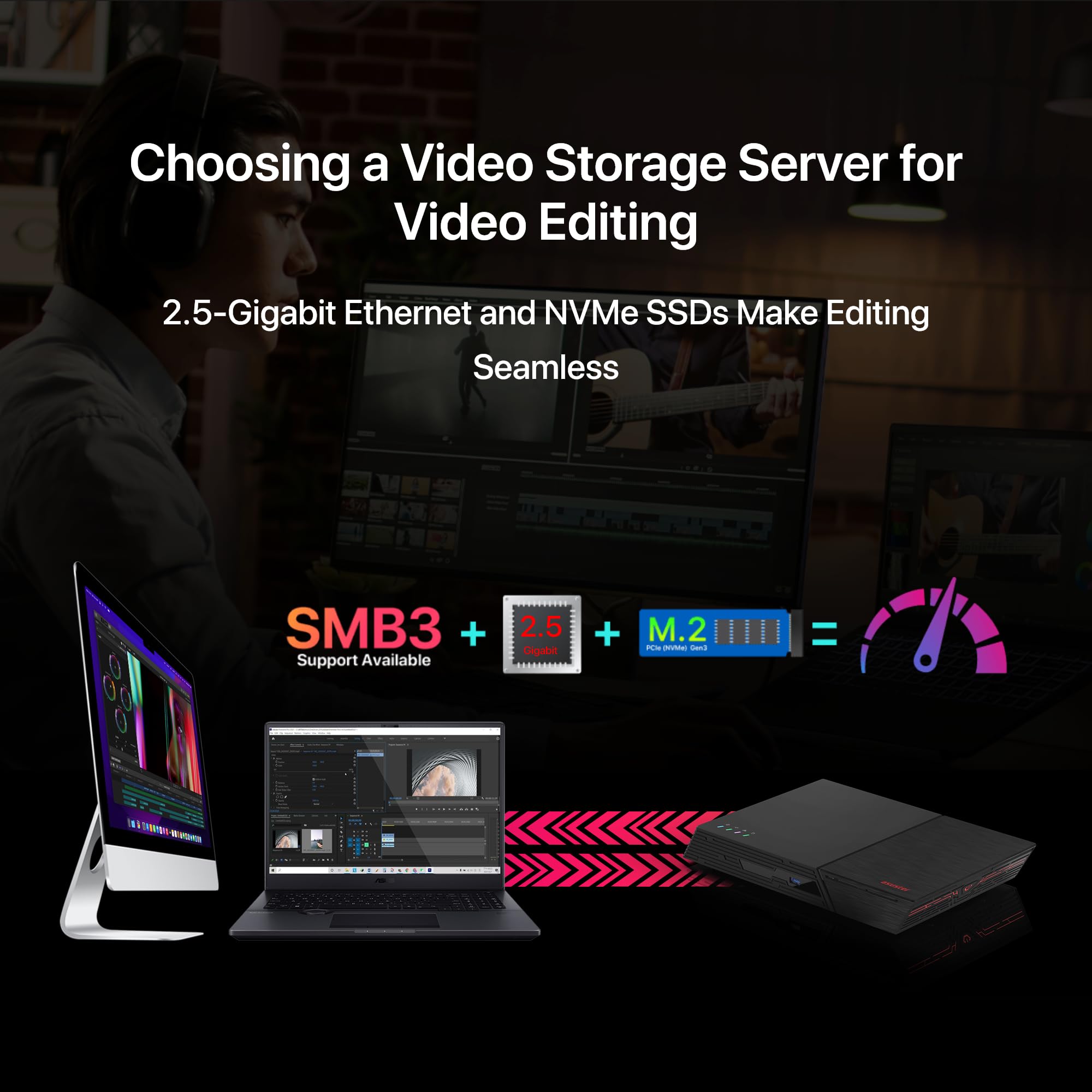 Amazon.co.jp: ASUSTOR ASUS子会社 SSD NAS 6ベイ FS6706T Flashstor 6