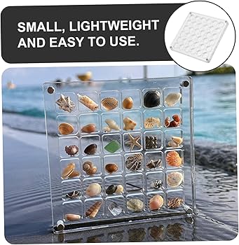 Amazon｜COHEALI 岩石コレクション展示ケース アクリル製石収納