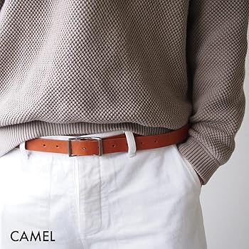 Amazon | [栃木レザー] 日本製 一枚革 ナローベルト へそ舟バックル 9