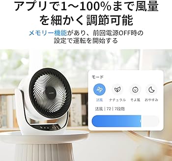Amazon | 【節電対策】SwitchBot サーキュレーター 静音 首振り Alexa