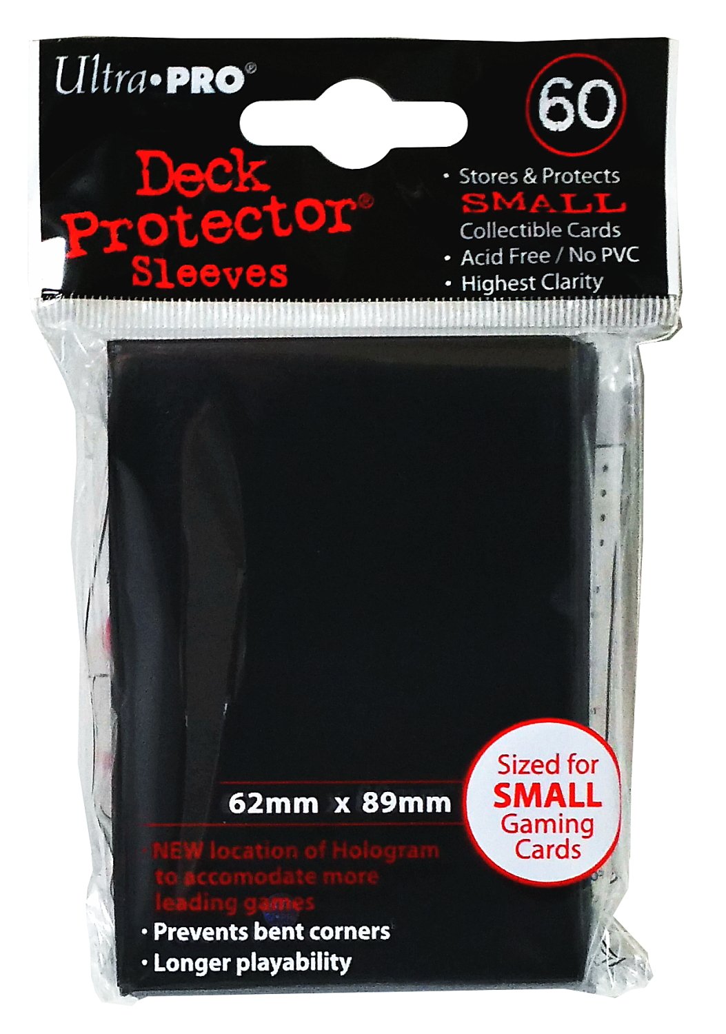 Amazon | UltraPro デックプロテクターソリッド スリーブ 黒ブラック