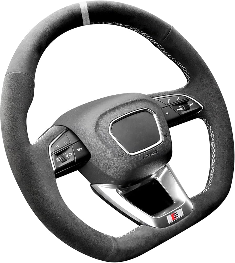 Amazon | Alfanxi ハンドステッチ アルカンターラ ハンドルカバー