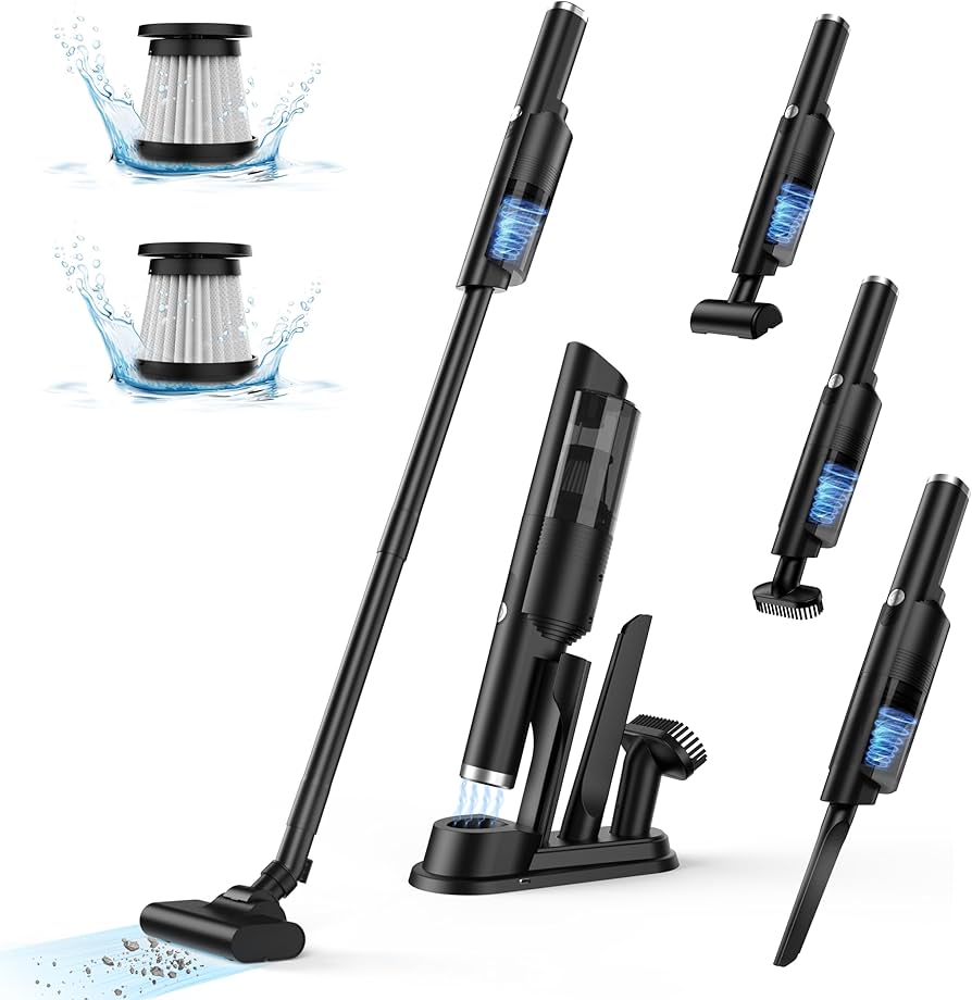 Amazon | 【収納に充電スタンド付き】掃除機 コードレス 12Kpa強力吸引