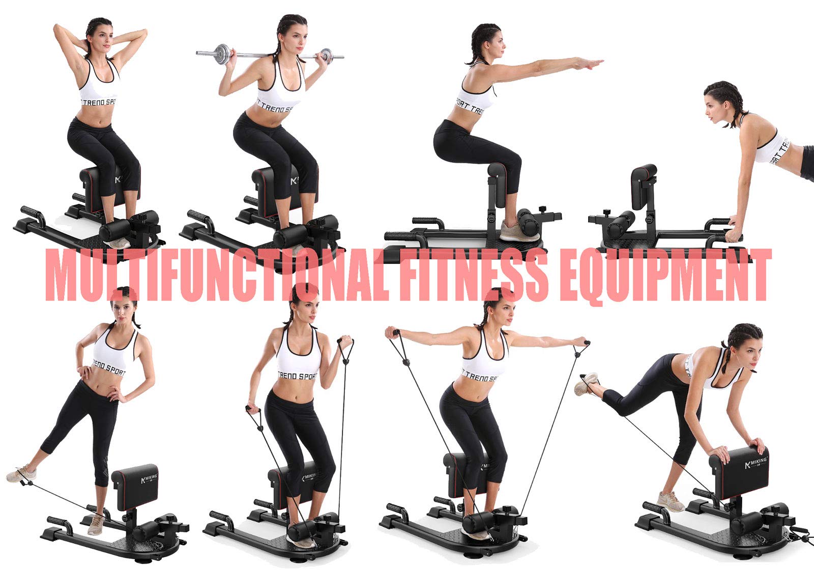 Amazon | シシースクワットベンチ、ホームジム用多機能シシー