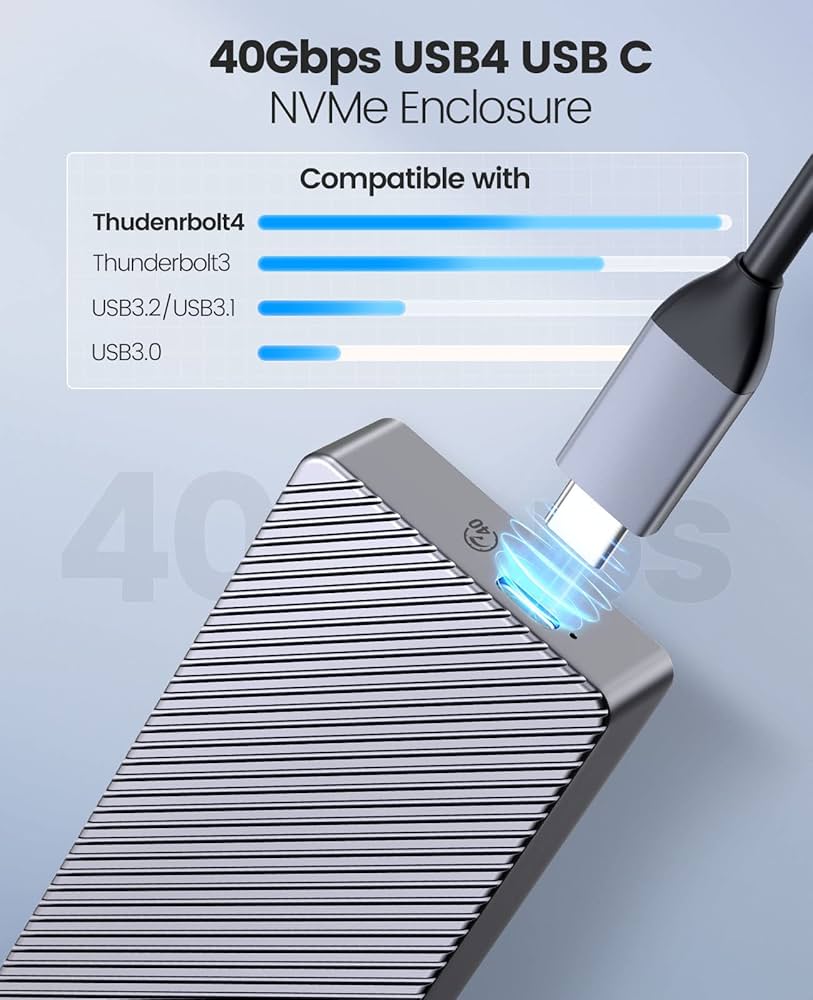 Amazon.co.jp: ORICO M.2 SSD 外付けケース USB4.0 NVMe ケース M.2