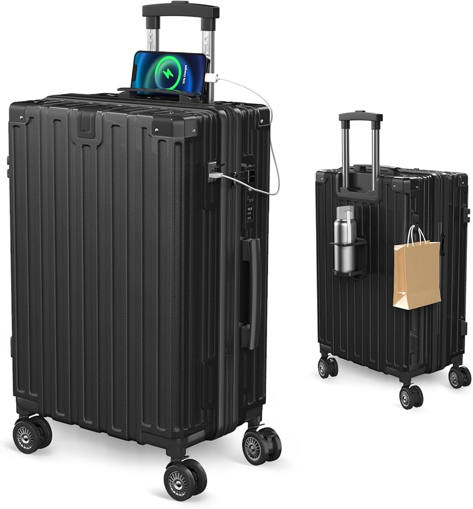 Amazon | [Vivcon] スーツケース 拡張機能付き 多機能 キャリーケース