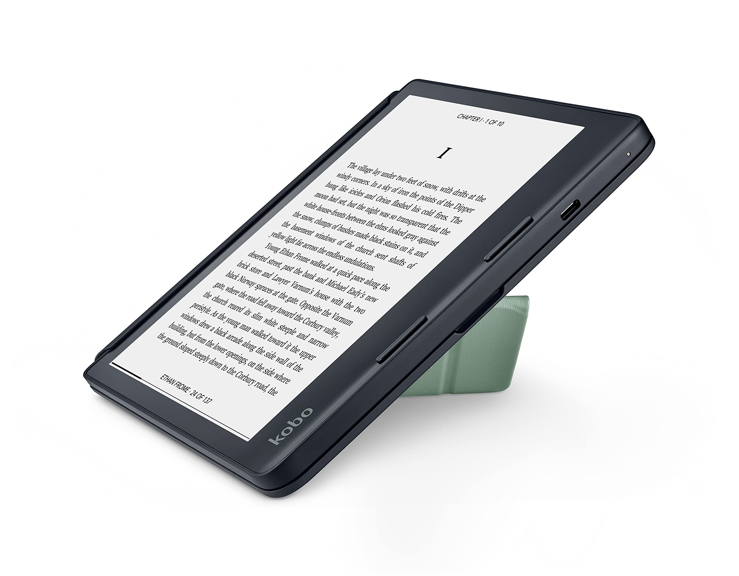 Amazon.co.jp: Kobo Sage スリープカバーケース ライトグリーン