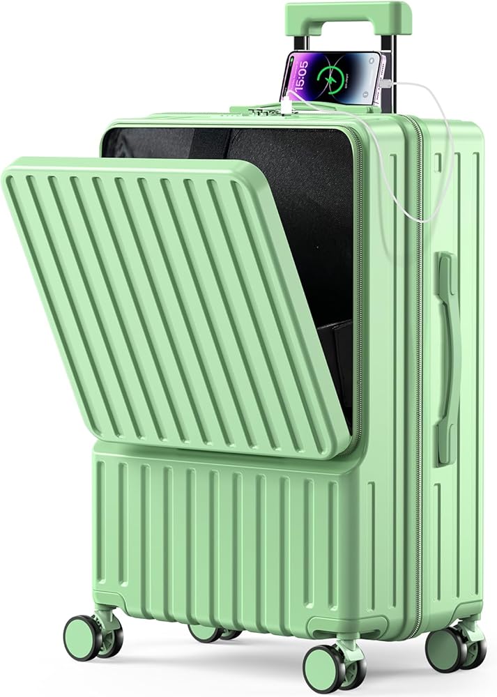 Amazon | [BARGOHOY] スーツケース フロントオープン 多機能 キャリー