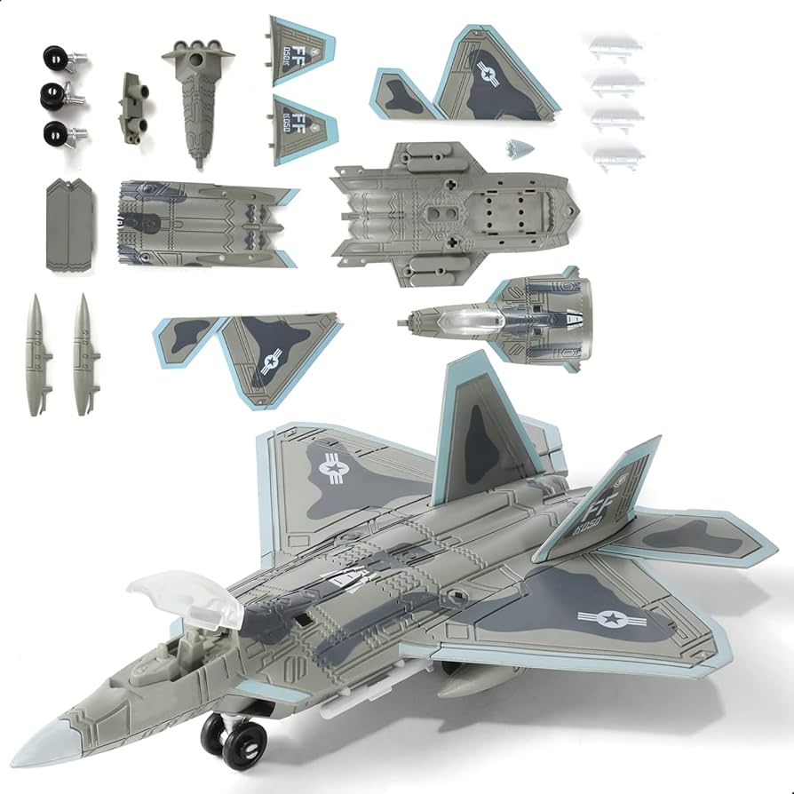 Amazon | SEBUNAS 1:72スケール F-22 ラプター戦闘機 クイックビルド