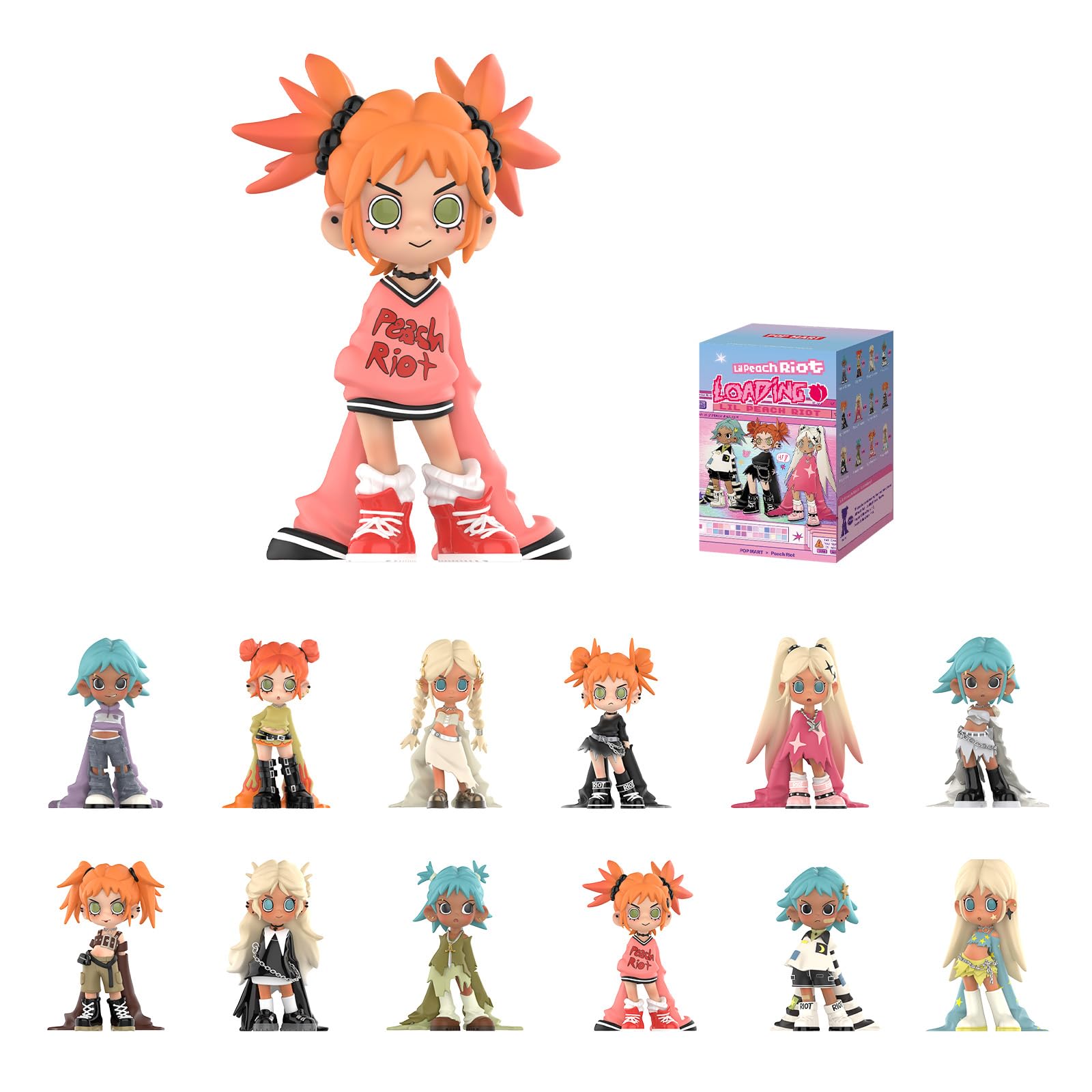 Amazon.com: POP MART Lil Peach Riot Loading! Series Blind Box