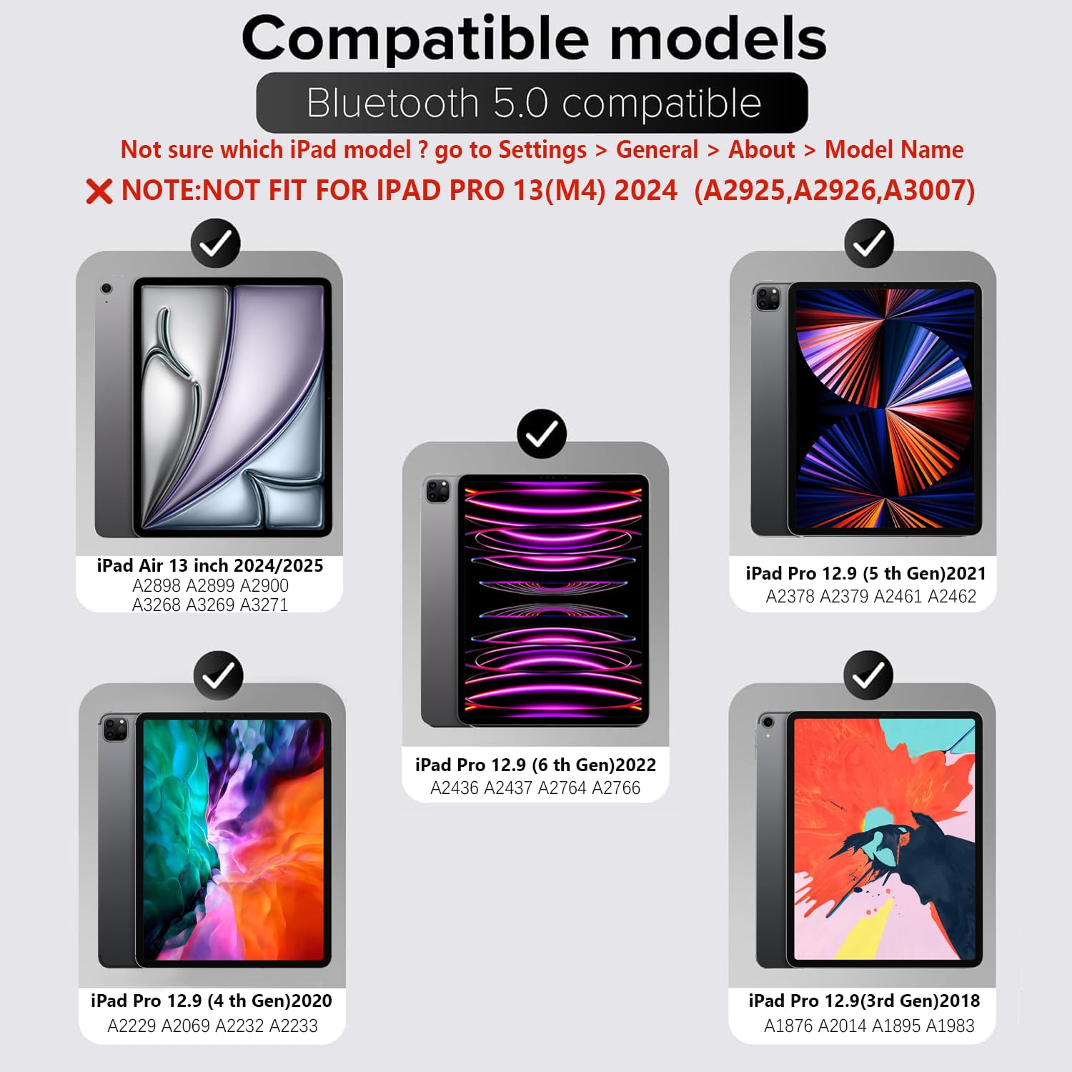 Amazon.com: InUnion Smart Keyboard Folio for iPad Pro 12.9 inch